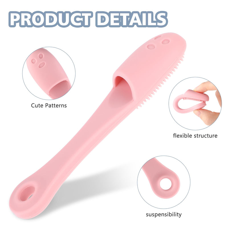 WLLHYF Pack of 2 Silicone Dog Toothbrush Puppy Toothbrush Finger Toothbrush Finger Cots Dogs Cat Dental Care Effective Teeth Cleaning for Small Large Medium Dogs - PawsPlanet Australia