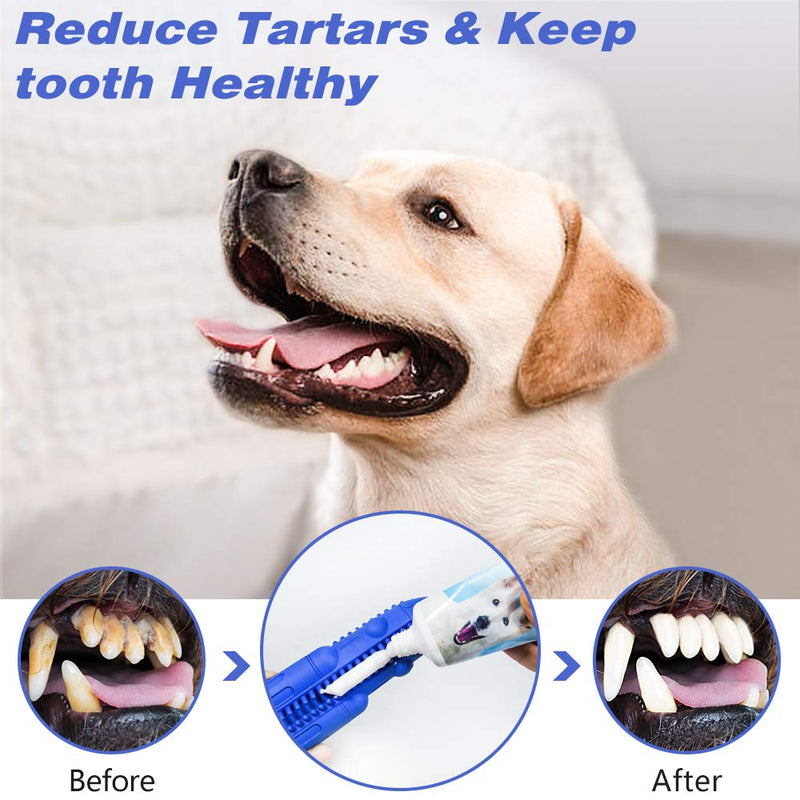 Dog Toothbrush Toy for Teeth Cleaning, Dog Chew Toy for Dental Care, Interactive Dog Toys to Relieve Stress, Toothbrush Squeaky Toys for Dogs - PawsPlanet Australia