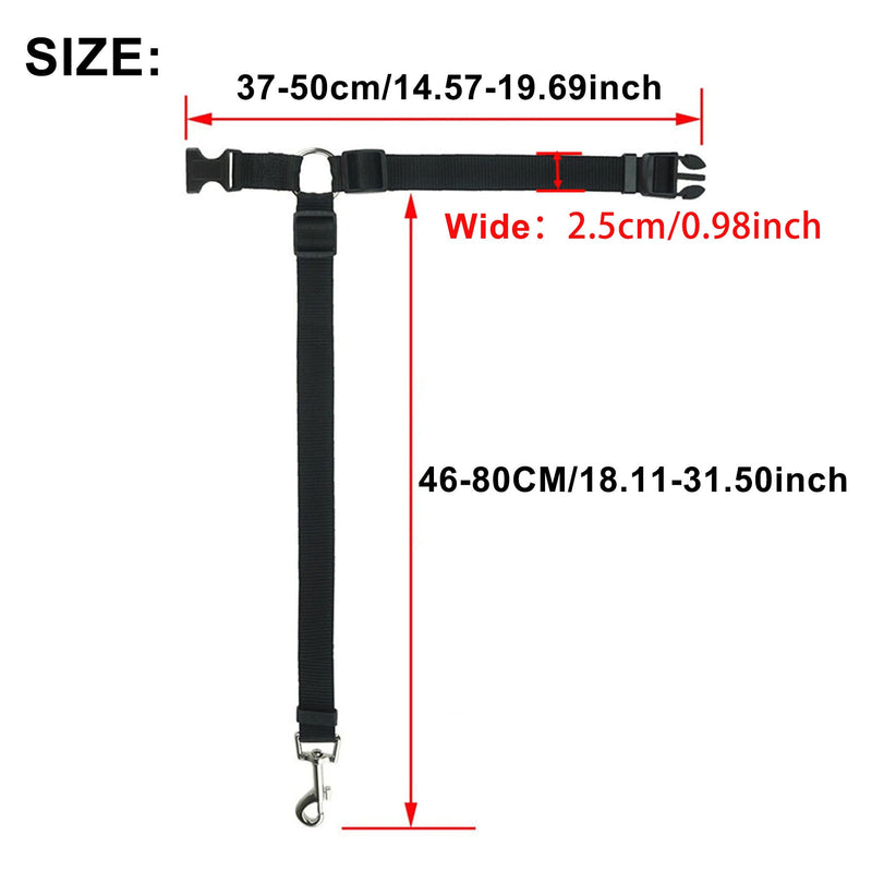 Adjustable car dog leash 2 in 1 adjustable seat belt dog car, dog car seat belts, universal dog belt for car headrest, dog seat belt for car for all dog breeds - PawsPlanet Australia