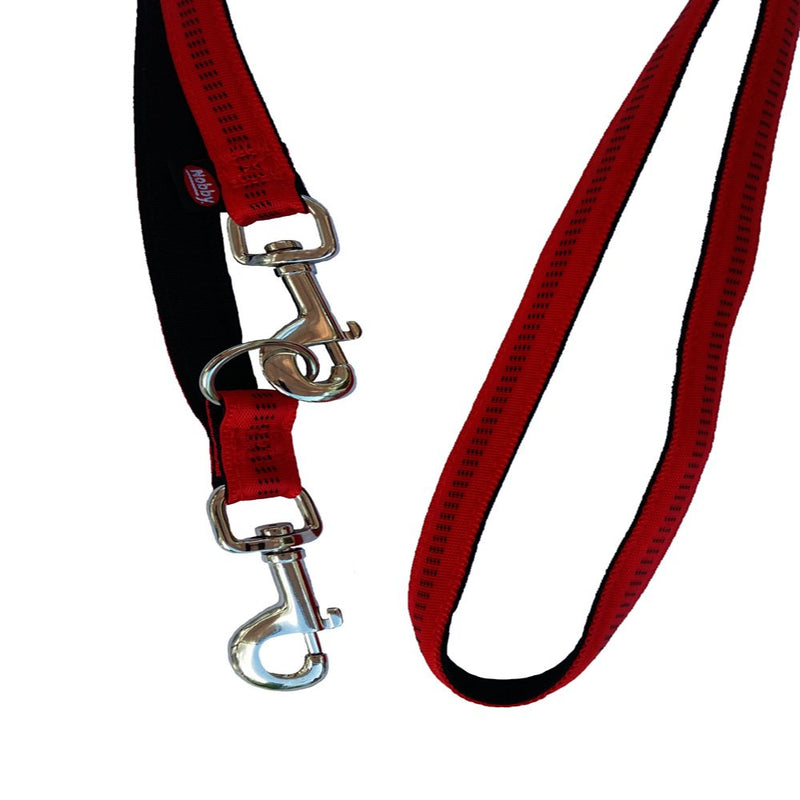 Nobby Training Leash Soft Grip, 200 cm/ 20 mm, Red 200 cm/20 mm - PawsPlanet Australia