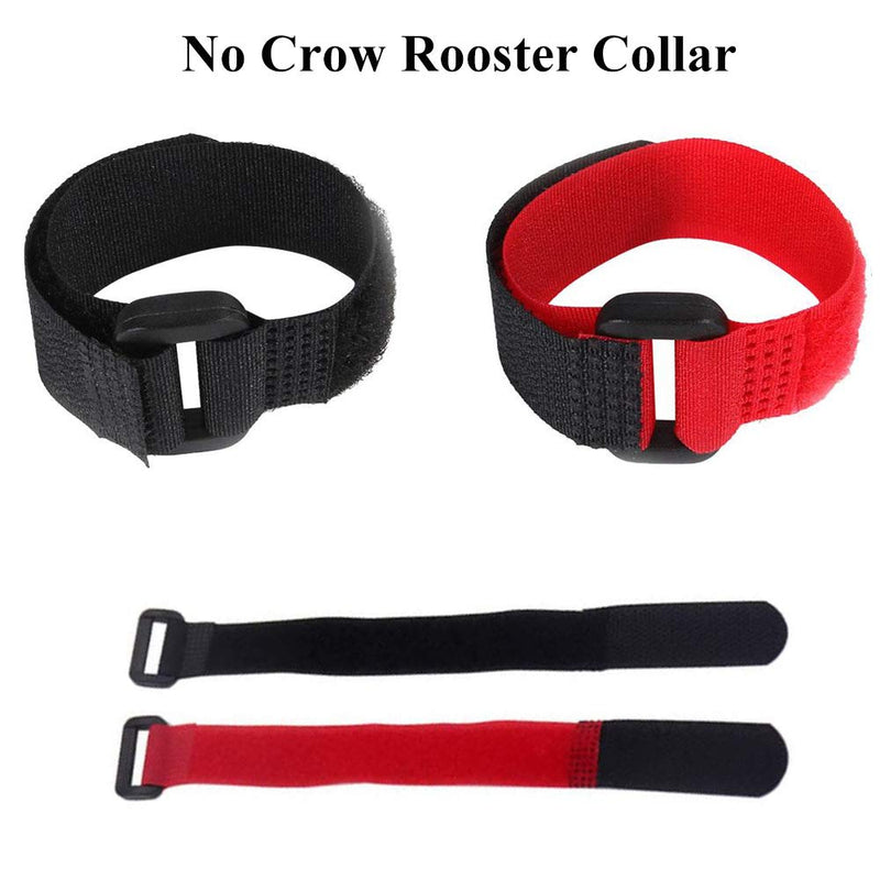 ASOCEA 4 Pcs Anti Crow Rooster Collar Adjustable Anti-Hook No Crow Chicken Collar Noise Free Neckband Neck Nylon Belt for Roosters Cock Chickens from Screaming Disturbing Neighbors - PawsPlanet Australia