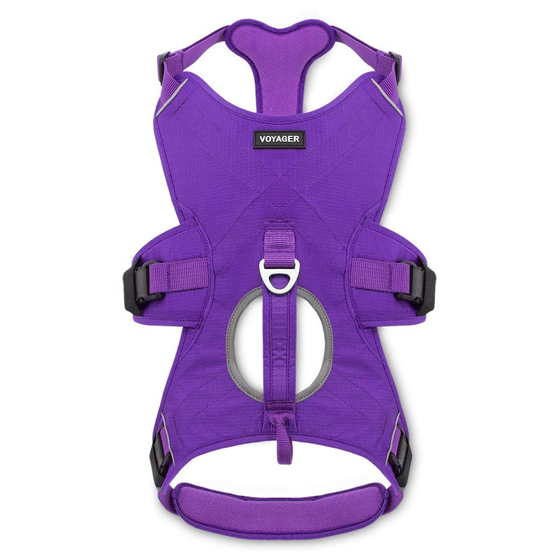 [Australia] - Best Pet Supplies, Inc. Voyager Padded and Breathable Control Dog Walking Harness for Big/Active Dogs Small Purple 