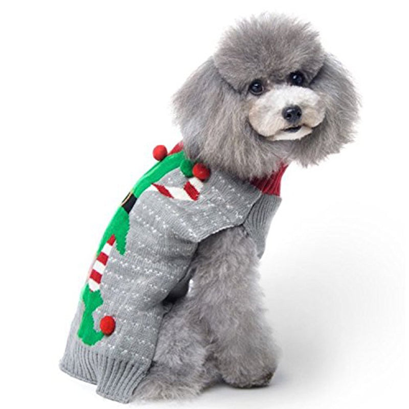 BOBIBI Dog Sweater Christmas Pet Cat Winter Knitwear Warm Clothes XL Clown - PawsPlanet Australia