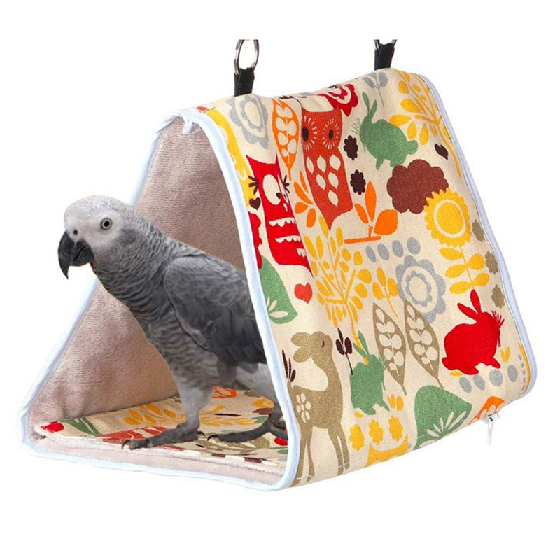 [Australia] - Bird Nest House Hanging Hammock Bed Toy for Pet Parrot Budgie Parakeet Cockatiel Conure African Grey Cockatoo Amazon Lovebird Finch Canary Hamster Rat Chinchilla Cage Stand Perch L 