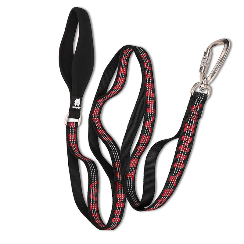 [Australia] - Chai's Choice Best New Trail Runner Multi Handle Heavy Duty Dog Leash. Training Lead for Greater Control and Safety for Small, Medium, Large Dogs. Matching Trail Runner Harness Available Black/Red 
