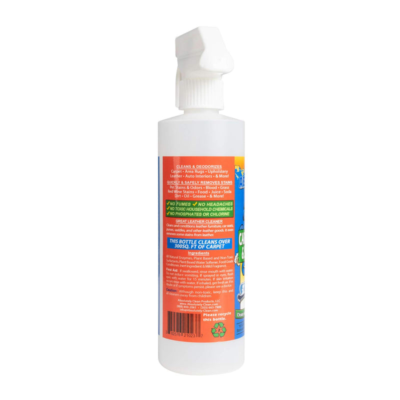AMAZING CARPET SHAMPOO FOR PETS - Natural Enzymes Remove Most Stains in Just 60 Seconds - Dog & Cat Urine, Vomit, Bile, Feces, Grass, Blood, Drool & More - Made in USA - Vet Approved 16oz - PawsPlanet Australia