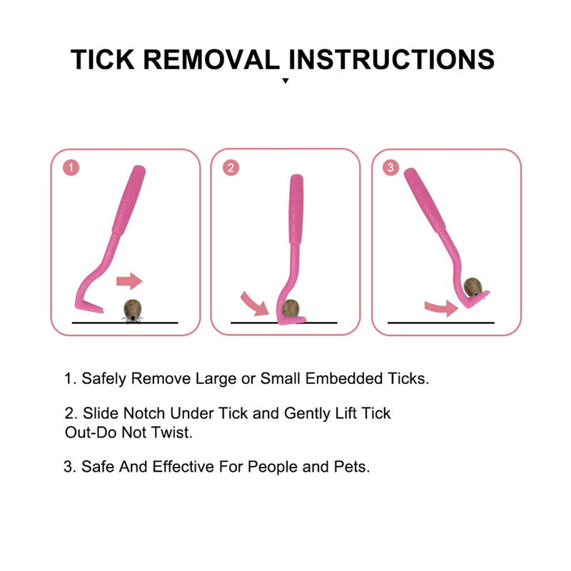 ALLY-MAGIC Tick Removal Tool for Dogs 3 Pcs Pet Animal Painlessly Tick Tool Tick Twister Removers Hooks for Human Dogs Cats Horses Pets Y4-CWPBQQ - PawsPlanet Australia