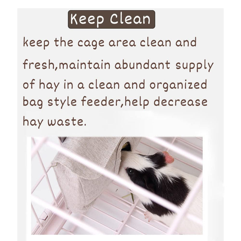 ABLAZEZAI Rabbit Hay Feeder Bag, Guinea Pig Hay Feeder Storage,Sack Hay Bag Feeding Bag Hay Feeder Storage for Chinchilla Hamsters Rabbit Guinea Pig Small Animals Medium Blue - PawsPlanet Australia
