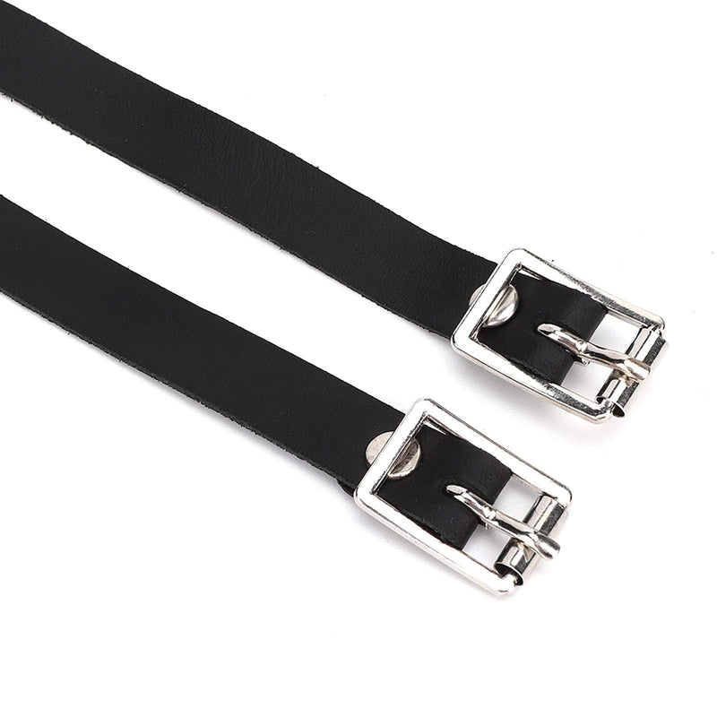 Yolispa Stirrup Leathers Spur Straps, 1 Pair Lengthen Stirrup Leathers with Stainless Steel Buckle Horse Tool Accessories for Horse Equestrian Riding Control - PawsPlanet Australia