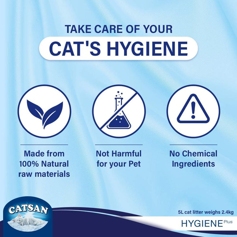 Catsan HYGIENE LITTER, 5000 ml - PawsPlanet Australia