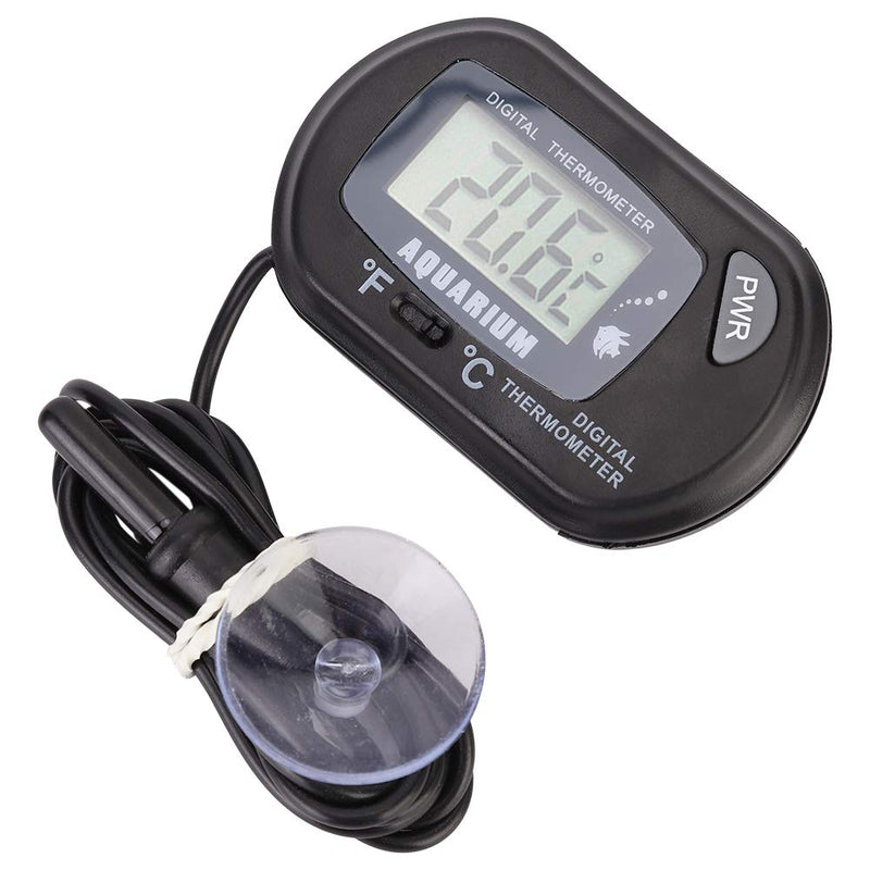 Pssopp Aquarium Thermometer Digital LCD Fish Tank Water Thermometers Reptile Terrarium Temperature Gauge for Vehicle Reptile Terrarium Fish Tank Refrigerator, -50℃∽ 70℃ - PawsPlanet Australia