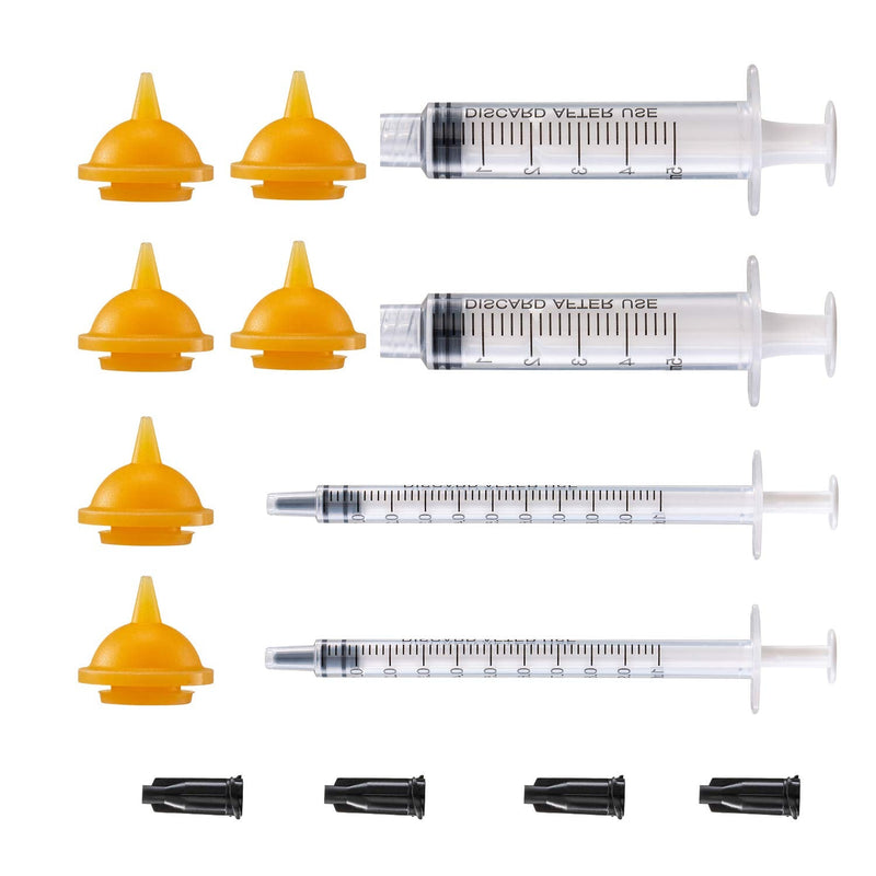 GSSFASHION 6 Pack Nipple Syringe Mini For Pets and Wildlife with Syringes, Best Suited Nipple for Puppy Kitten Squirrels and Other Newborn Pets - PawsPlanet Australia