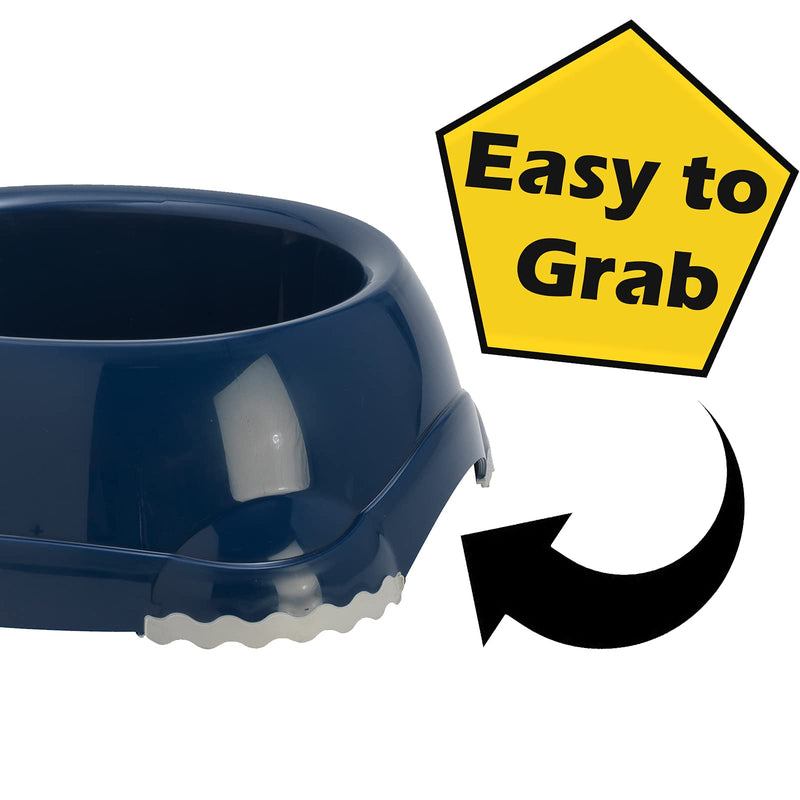 CatCentre® 2 x Non Slip Dark Blue Cat Bowls - 0.2L Food & Drink Dishes Cat Kitten Dog Puppy D. Blue Bowl 0.2L - PawsPlanet Australia