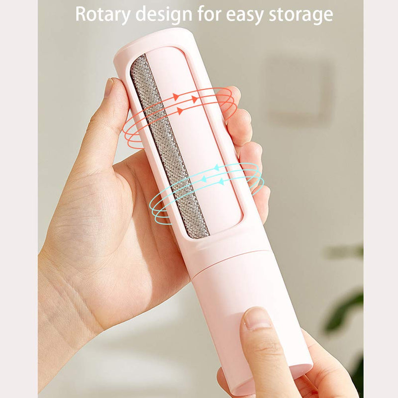 NIFTIE Reusable Travel Lint Roller With Self Cleaning - Pink/Dog & Cat Hair Remover Brush - PawsPlanet Australia