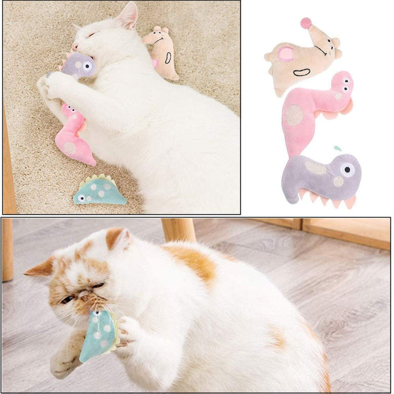 N\A 6 Pieces Cats Catnip Toy Plush Cat Toy for Cat Kitten Teeth Cleaning Playing Cat Chewing Pet Play Toy - PawsPlanet Australia