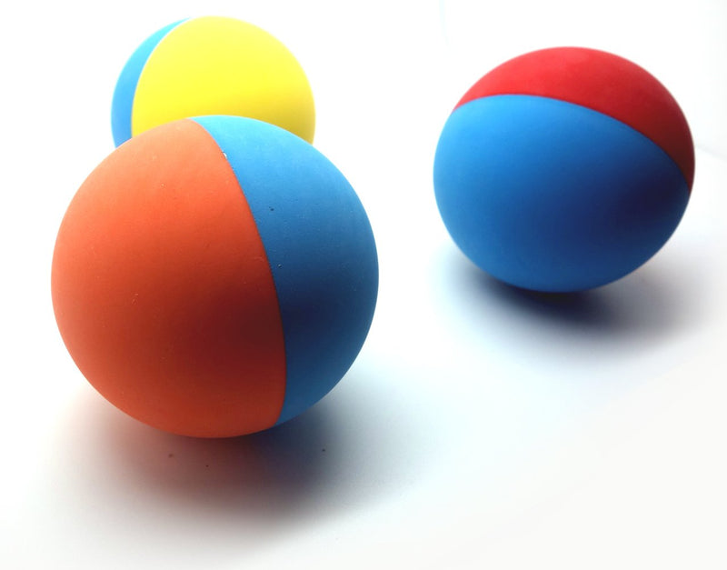 [Australia] - Snug Rubber Dog Balls for Small and Medium Dogs - Tennis Ball Size - Virtually Indestructible (3 Pack) Basic 
