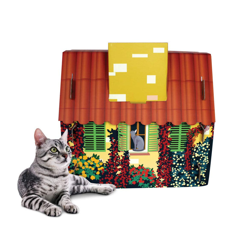 [Australia] - ACC Mediterrean Villa Cat House & Scratcher w/Catnip 