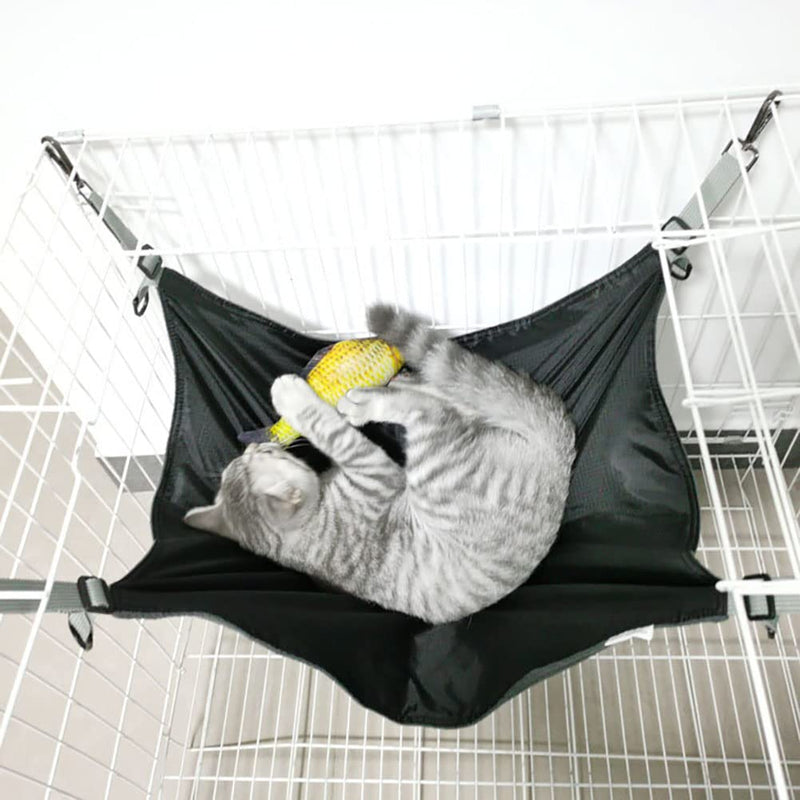 OEFWING Pet Cage Hammock Small Animal Guinea-Pig Hanging Hammocks Bed Pet Cage Hammock for Ferret Cat Rat Chinchilla Hamster Cavy Degu Gerbil Rabbit Playing Cozy Activity Fun Toy Black - PawsPlanet Australia