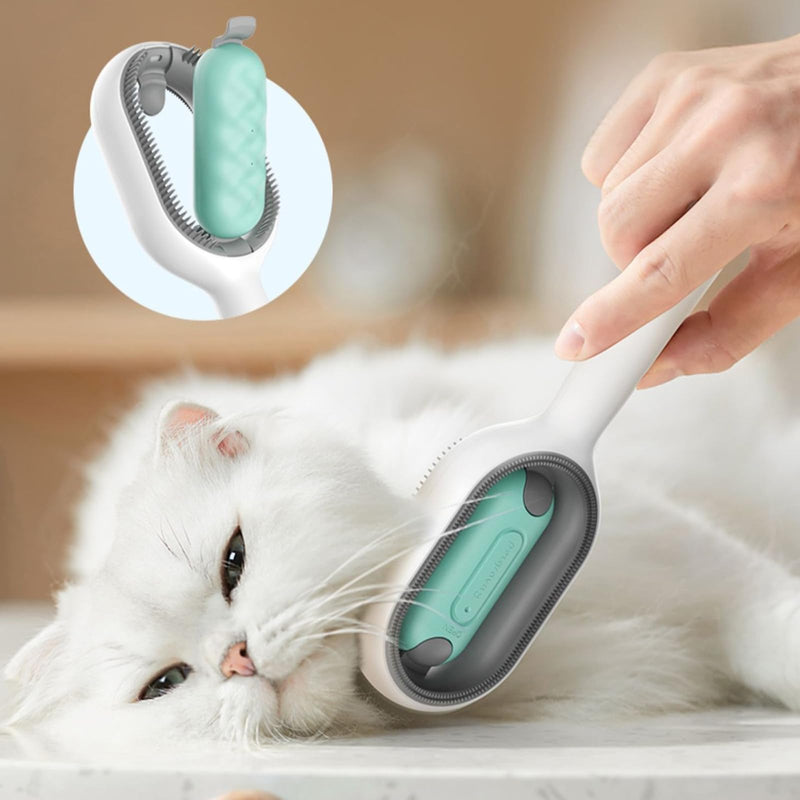 BSITSSS Pet Hair Removal Comb with Water Tank, Cat Brush with Water for Loose Undercoat for Dogs and Cats, Pet Hair Remover with Water Tank Ideal for Massage, Grooming and Hair Removal - PawsPlanet Australia