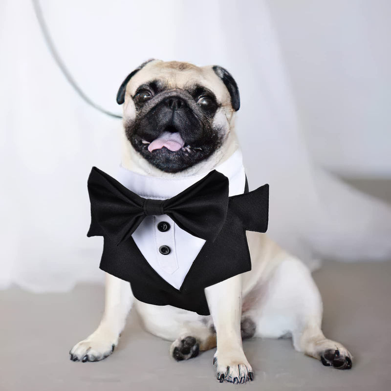 Dog Tuxedo Wedding, Formal Dog Wedding Harness, Dogs Tuxedo Wedding Party Suit, No-Pull Pet Harness, Dog Prince Birthday Wedding Harness for Medium Large Dogs (Large, Harness) - PawsPlanet Australia