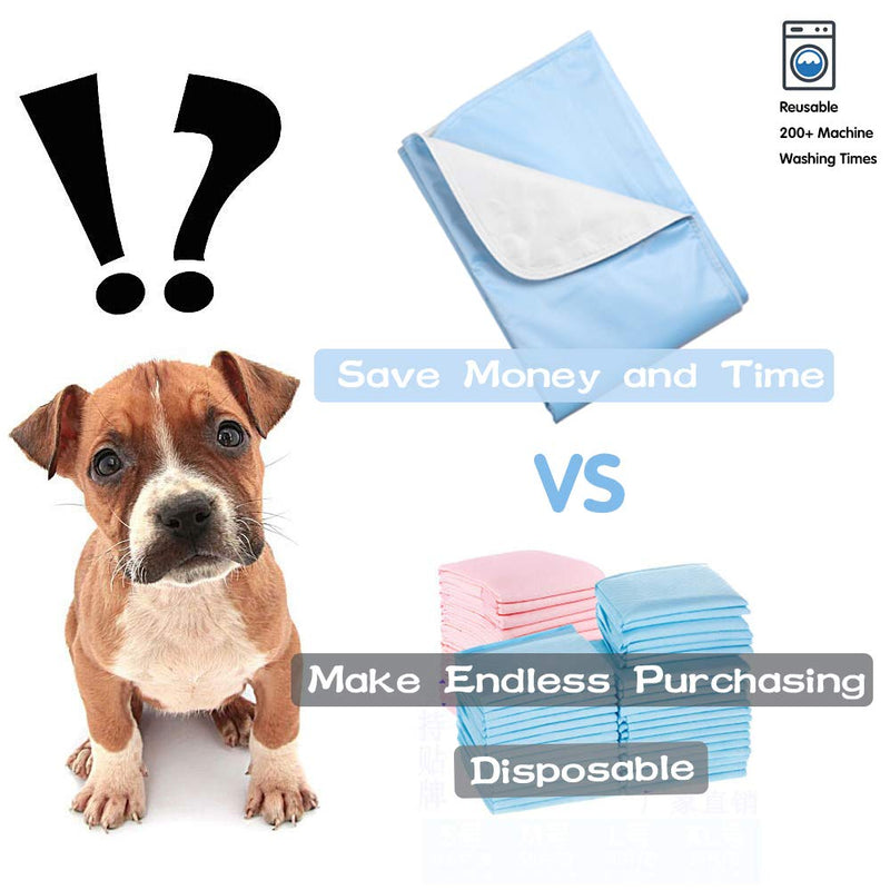 [Australia] - PREMIUM CARE 2 Pack Washable and Reusable Pet Training Pad Waterproof Dog and Puppy Pads for Housebreaking, Travel, Incontinence Underpads 30"x36" (2 Pack) Brown 
