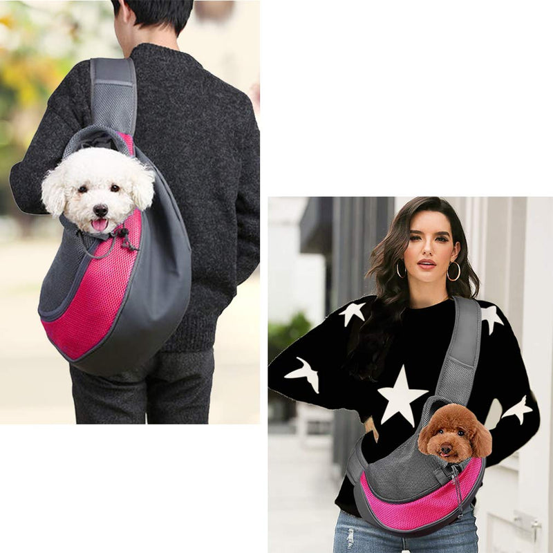 Companet Pet Carrier Sling Breathable Mesh Pouch Single Shouder Tote Bag for Dog Cat Puppy Doggy Small Animals Below 5lb Outdoor Walking Carrying & Travel S - PawsPlanet Australia