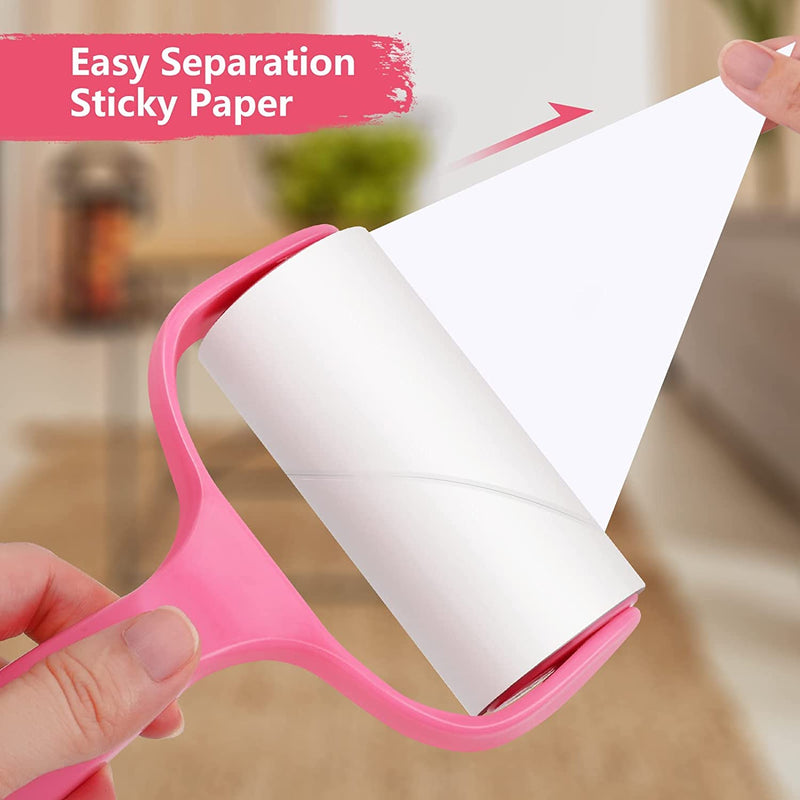 Vebetter Lint Roller, 200 Sheets Lint Roller for Animal Hair, Extra Sticky Lint Roller for Clothes, Sofa, Bed and Carpet, Lint Roller for Animals, Cat Hair, Dog Hair Dust, Lint, with Dispenser. - PawsPlanet Australia