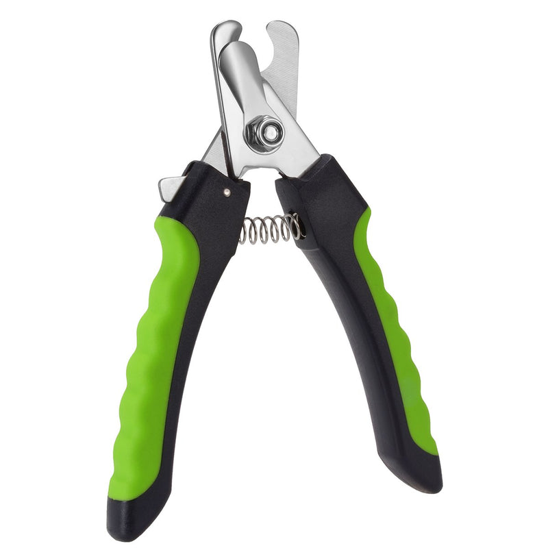 [Australia] - YLTZJCD Dog Nail Clippers Trimmer Pet Nail Clippers with Safety Guard Razor and Nail File, Sharp Blades Buit-in Handle Lock Sturdy Non Slip Handles for Small, Medium and Large Breeds, YL-002 Green 