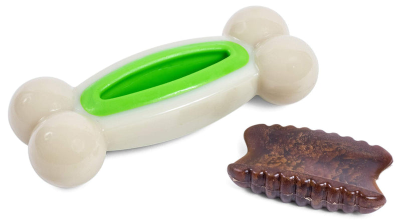 Toyz by Petface Nylon Treat Bone Chew Toy, 12 cm Medium - PawsPlanet Australia
