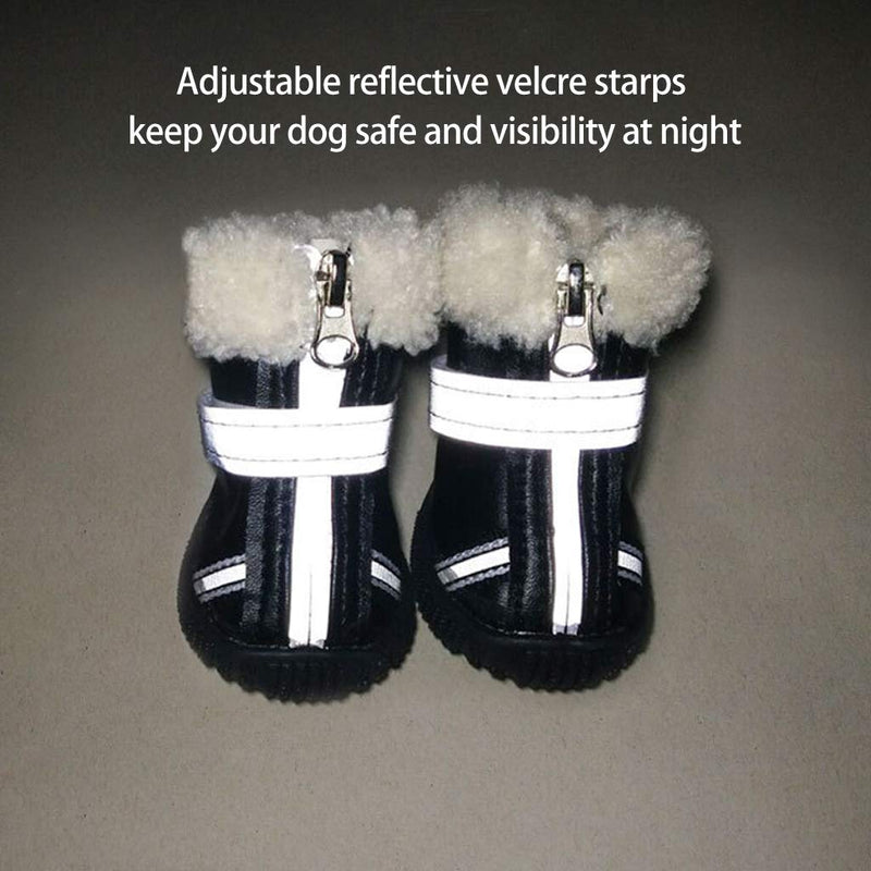 [Australia] - Hony Dog Boots Dog Shoes Paw Protector Pet Shoes Anti-Slip Waterproof Winter Warm 