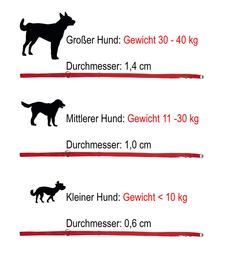 heim 505284 Dog Lead Nylon 200 cm Red - PawsPlanet Australia