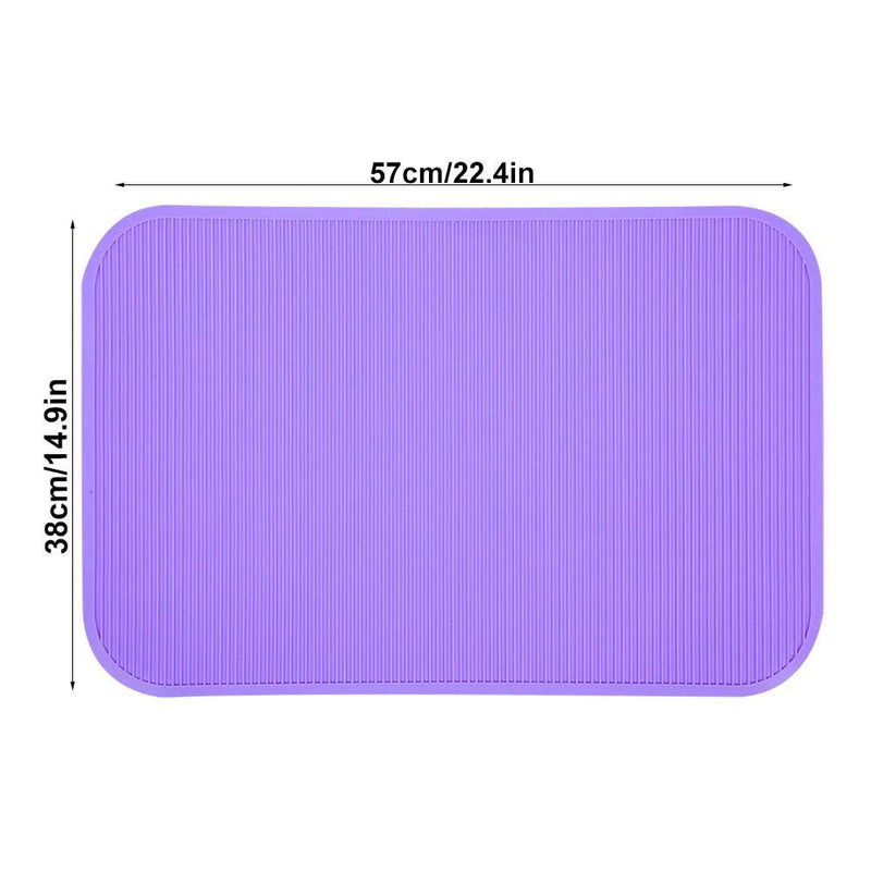 [Australia] - Pssopp Pet Grooming Mat Cat Dog Non-Slip Rubber Bathing Training Mat Pet Grooming Table Slip Resistant Rubber Mat(Purple) 