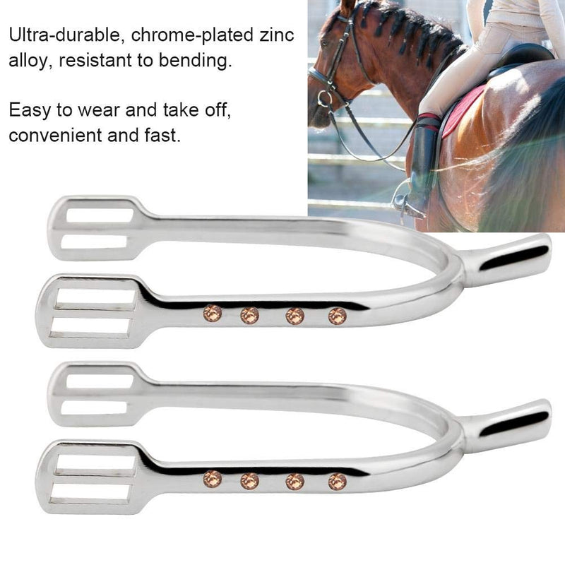 Plated Spurs, Zinc Alloy Narrow Spur Plated Wholesale All Around Walking Horse Roping Spurs Women's English Spur(silver) silver - PawsPlanet Australia