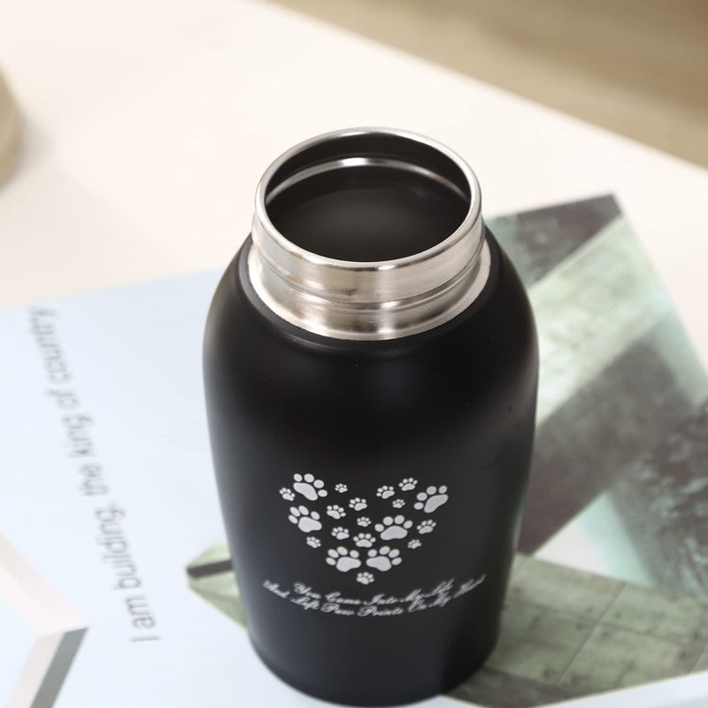 Youdear Service Pet Cremation Urns,Pet Urns for Dog and Cat Ashes,Paw Print Keepsake Urns,Pet memorial Urn,Dog urns for ashes,Cat urns for Ashes(small, black) small - PawsPlanet Australia