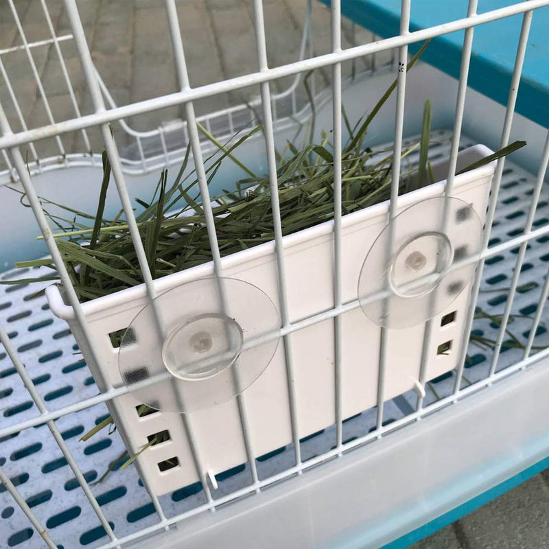 PINVNBY Hay Feeder Less Wasted Hay Rack Manger - Ideal for Rabbit,Chinchilla,Guinea Pig,Plastic Food Bowl Use for Grass & Food - PawsPlanet Australia