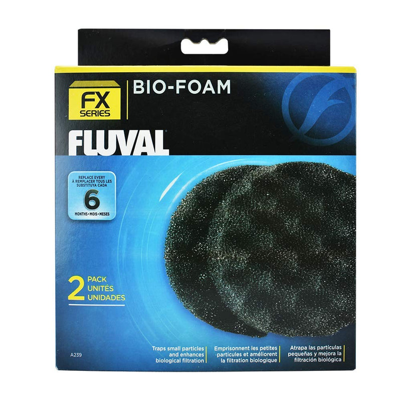 [Australia] - 2-Piece Bio-Foam Pad for Fluval FX5/FX6 Aquarium Filter 