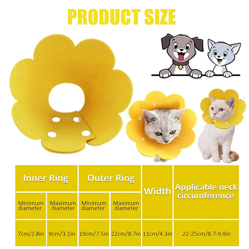 2 Pcs Pet Cone Collar Cute Comfy Pet Recovery Collar Protective Cat Cone Alternative Adjustable Collar for Cat and Puppy Lightweight Elizabeth Protective Collar - PawsPlanet Australia