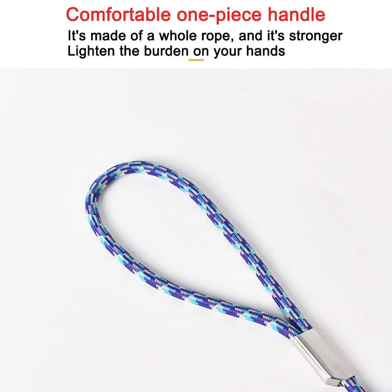 Nylon Dog Leash 4FT Slip Lead Dog Traction Rope Stainless Steel Interface Daily Outdoor Walking Running Training for Small, Medium & Large Dogs(Blue, Small) Blue - PawsPlanet Australia