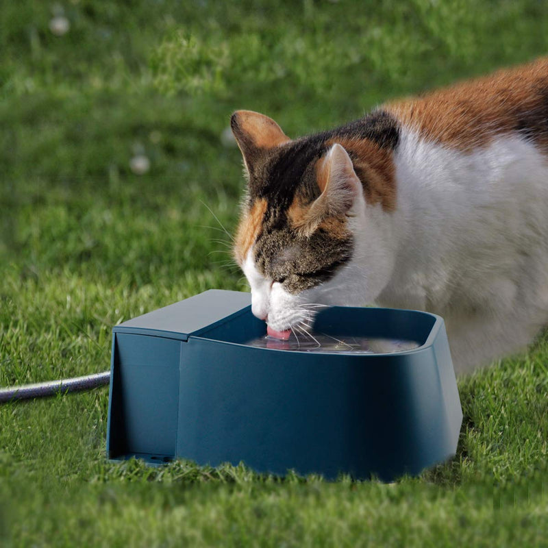 PETLESO Automatic Dog Waterer, Automatic Dog Water Bowl for Cats Dogs Birds Goats Outdoor Small Animals, Blue 2L - PawsPlanet Australia