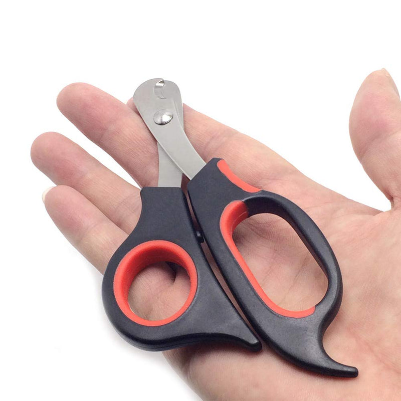 [Australia] - Niubow Professional Cat Nail Clippers Trimmer Scissors for Small Breeds, Puppies, Rabbits, and More, Safe Sharp Stainless Steel Blades, Non-Slip Big Handles, Easy at Home Grooming 