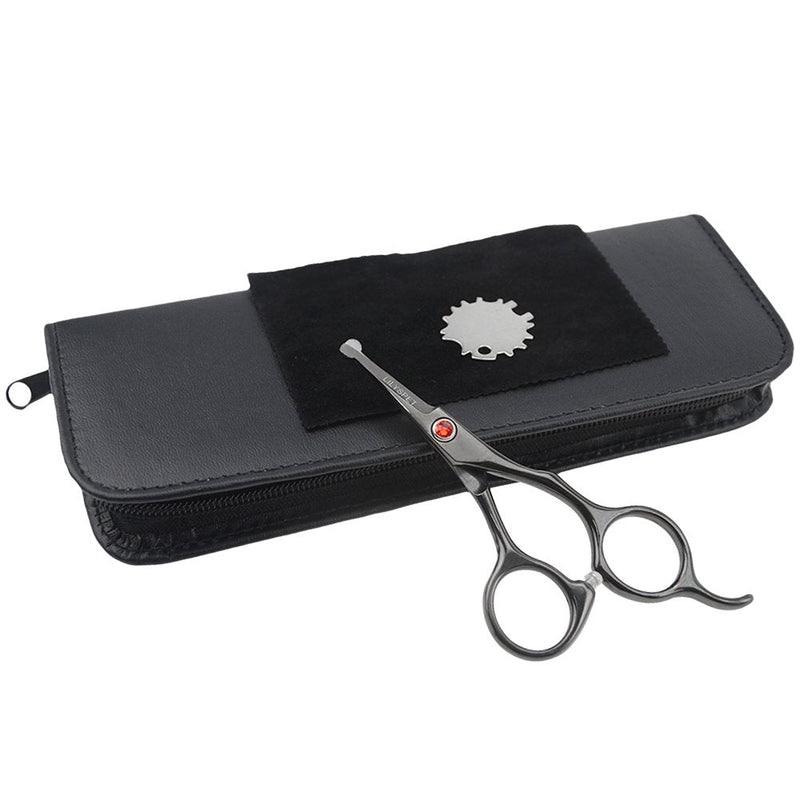 LILYS PET 5.0" Right-Handed Round-Tip Pet Grooming Scissors, Stainless Steel Small Ball Tip for Nose Hair,Ear Hair,Face Hair,Paw Hair for Dogs and Cats… Black - PawsPlanet Australia