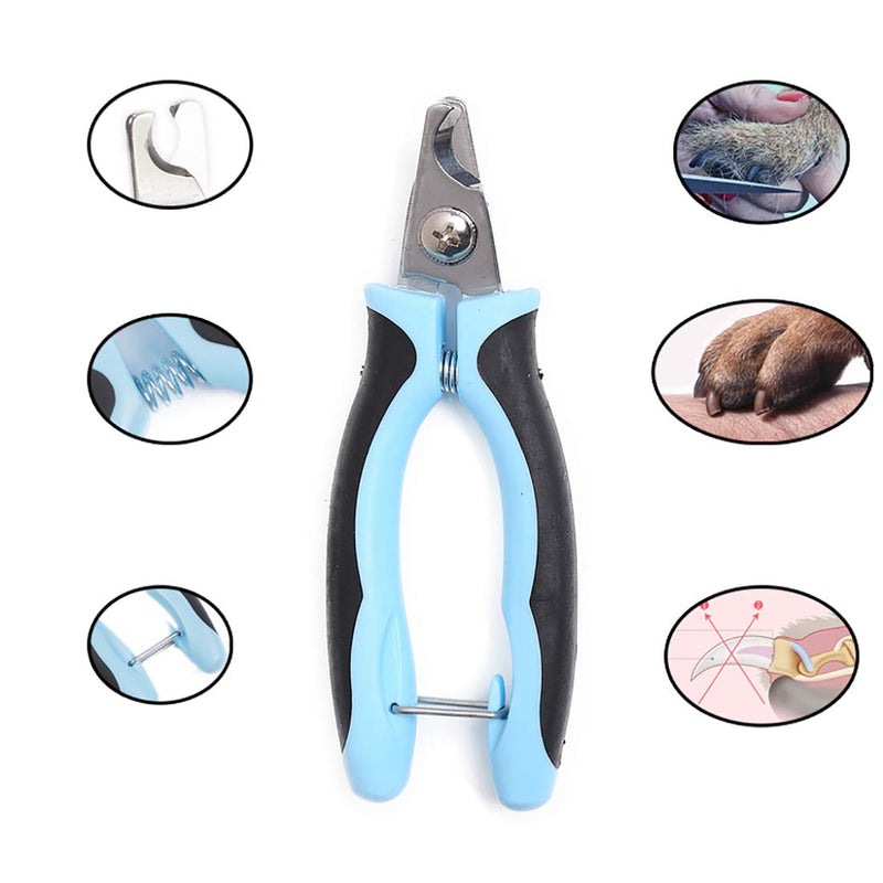 Myuilor Best Dog& Cat Nail Clippers and Trimmer with Quick Sensor - Razor Sharp Blades, Safety Guard to Avoid Overcutting, Free Nail File - Start Professional & Safe Pet Grooming at Home - PawsPlanet Australia