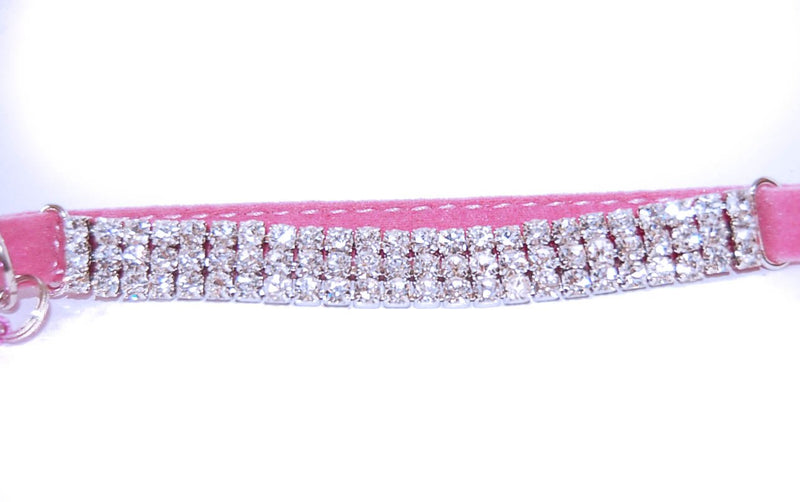 Pet Palace® "Moggy Monarch soft plush velvet and diamante cat safety collar for cat royalty plus FREE cute catnip toy! (Palacial Pink) Palacial Pink - PawsPlanet Australia