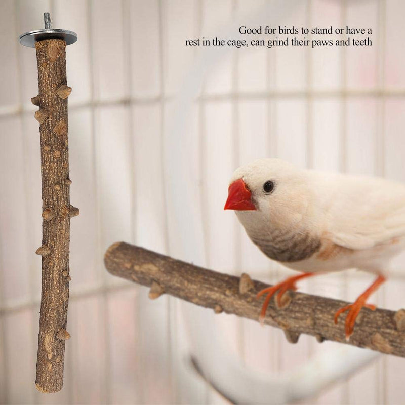 [Australia] - Bird Perch Birdcage Stand Wooden Paw Grinding Toy Pet Parrot Chew Hanging Cage Toy 3*35cm 