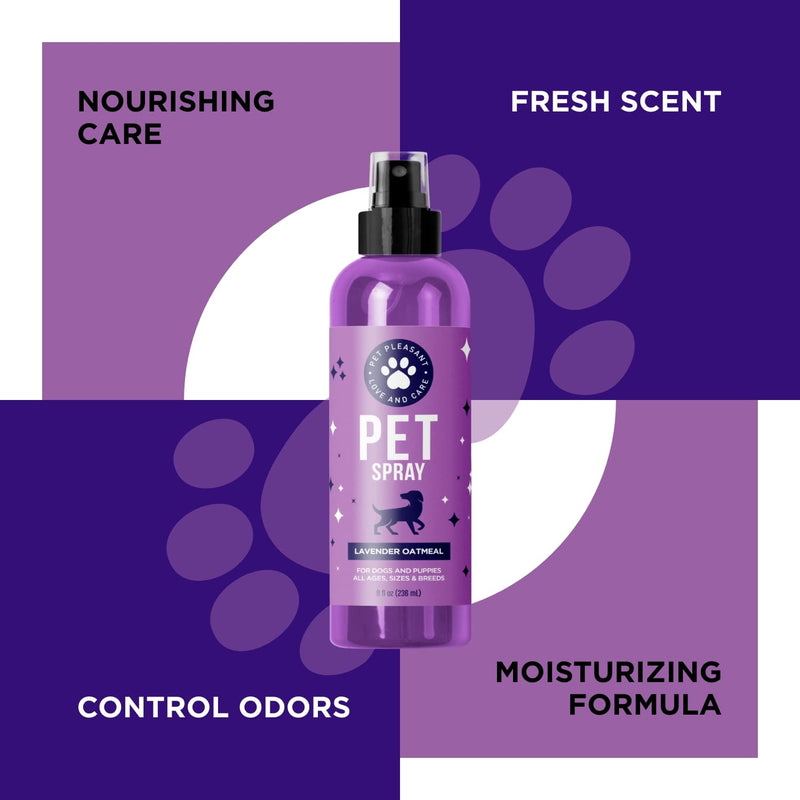 Lavender Oil Dog Deodorizing Spray - Dog Spray for Smelly Dogs and Puppies and Dog Calming Spray with Lavender Essential Oil - Lightly Scented Dog Deodorizer for Smelly Dogs and Dog Essentials - PawsPlanet Australia