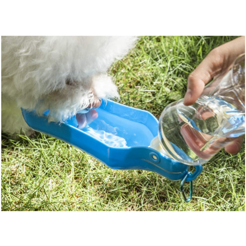 IKAAR 250ml Portable Dog Water Bottle, Pet Outdoor Travel Water Dispenser Leak Proof Dog Cat Drink Bottle Blue - PawsPlanet Australia