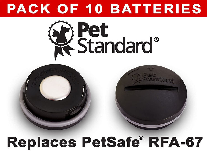 PET STANDARD Replacement RFA-67 6V Lithium Batteries Compatible With PetSafe Battery-Operated Pet Products and Specific Dog Receiver Collars - RFA-67D-11 (Pack of 10) - PawsPlanet Australia