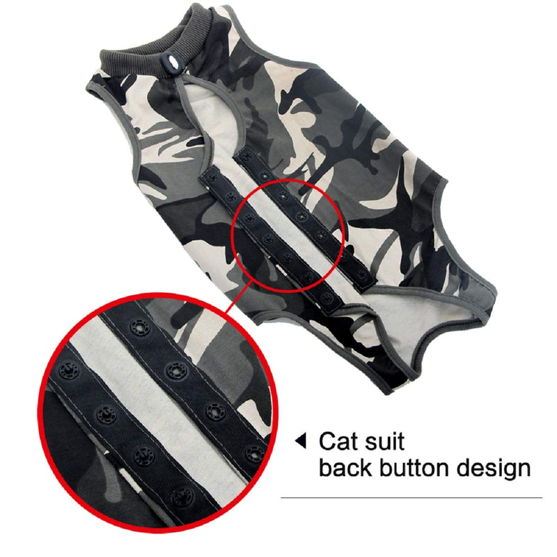 oUUoNNo Cat Wound Surgery Recovery Suit for Abdominal Wounds or Skin Diseases Post Surgery Pajama Suit E-Collar Alternative for Cats - PawsPlanet Australia