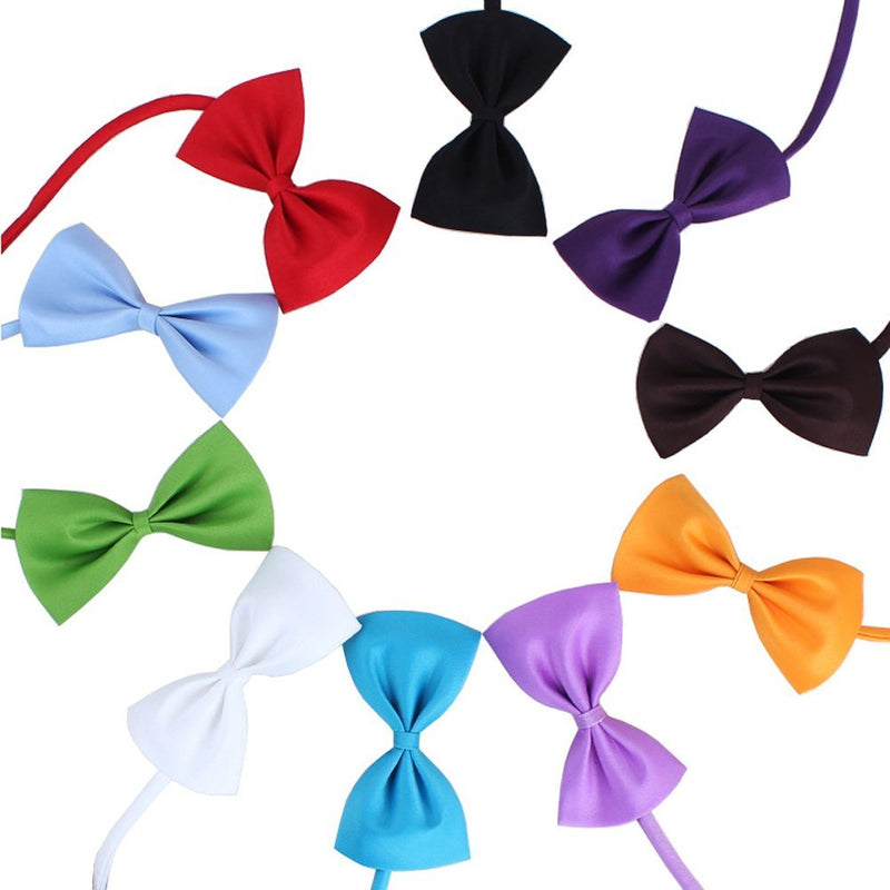 [Australia] - Rimobul 8-17" Adjustable Little Pet Bow Tie Wedding Collar - Pack of 15 