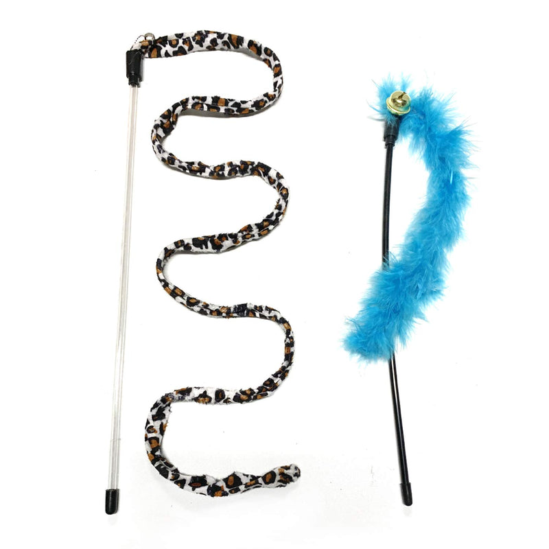 PietyPet 31PCS Cat Toys Kitten Toys Assortments, 2 Way Tunnel, Cat Feather Teaser - Wand Interactive Feather Toy Fluffy Mouse, Crinkle Balls for Cat, Puppy, Kitty, Kitten Tunnel toys 31pcs - PawsPlanet Australia